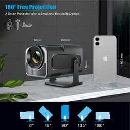 Lexium Mini beamer - Projector - Beamerscherm - Projectiescherm - Outdoor & Indoor Projector - — thumbnail 5