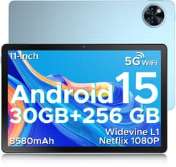 DOOGEE U11 Pro - Tablet - Tablets - 30GB RAM + 256GB ROM(2TB/TF) - 8580 mAh - 11 Inch 1080P 90 Hz - Dubbele luidspreker - T7200 Octa Core - 13MP Camera - 5G WIFI - Face ID - 7.9 mm Metallic Body - Blauw — thumbnail 1