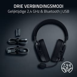 Razer BlackShark V3 - Draadloze Gaming Headset - 7.1 Surround - Bluetooth / Dongle - PC - Zwart — thumbnail 5