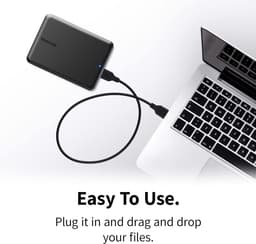 RFWR® 4TB Draagbare Externe HDD - 2,5 Inch, USB 3.2 Gen 1, Compatibel met Mac en Windows — thumbnail 2