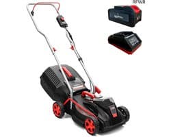 RFWR® Accu Grasmaaier 40V - Ideaal voor Kleine en Middelgrote Gazons tot 250 m² met Instelbare Snijhoogte