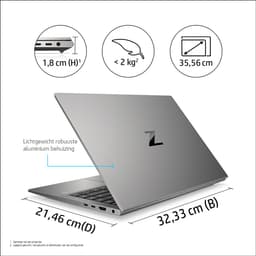 HP ZBook Firefly 14 G8 Intel® Core™ i7 i7-1165G7 Mobiel werkstation 35,6 cm (14") Full HD 16 GB DDR4-SDRAM 512 GB SSD NVIDIA Quadro T500 Wi-Fi 6 (802.11ax) Windows 10 Pro Grijs — thumbnail 4