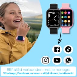 Wiesba WB5 - smartwatch kinderen - gps horloge kind - kinderhorloge bellen - gps tracker kinderhorloge - kinderhorloge met gps - kinderhorloge — thumbnail 4