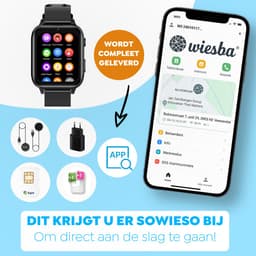 Wiesba WB5 - smartwatch kinderen - gps horloge kind - kinderhorloge bellen - gps tracker kinderhorloge - kinderhorloge met gps - kinderhorloge — thumbnail 5
