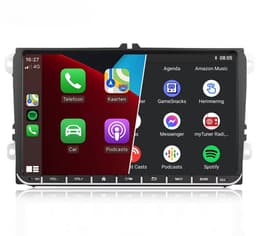 Carplay autoradio voor Volkswagen Polo T5 Passat Tiguan Touran Golf 5 6 | 2003 t/m 2020 | 9 INCH | Draadloos Apple Carplay en Android Auto | 2GB + 64GB | 4-Core | Denago | 2025 model | Bluetooth & Wifi — thumbnail 1