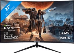 RAIDER Pro Gaming Monitor - FreeSync/G-Sync - 240Hz - Curved - 27 inch — thumbnail 1