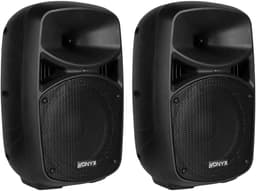 Vonyx PA system - Actieve DJ speakers met Bluetooth en standaards - Met microfoon - 8 Inch - 400W — thumbnail 2