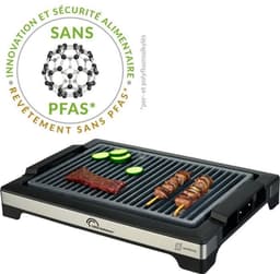 Little Balance 8863 elektrische tafelgrill - Easy Nopifas - Kookoppervlak 38 x 25 cm - PFAS-vrije microkeramische coating - 2000W — thumbnail 1