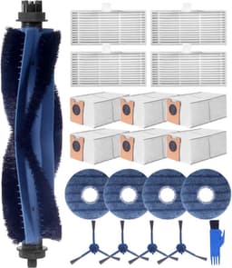 20-delige accessoireset voor Eufy Omni C20, reserveonderdelenset voor eufy Omni C20, 1 hoofdborstel, 4 filters, 4 zijborstels, 4 doeken, 6 stofzakken, 1 kleine reinigingsborstel — thumbnail 1