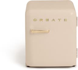 CREATE - Koelkast in retrostijl - Zand - Handvat Goud - FRIDGE RETRO 48L — thumbnail 1