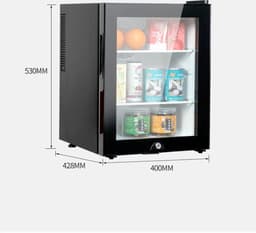 Livista Mini Koelkast - Thermo-elektrisch - 40 Liter - glazen deur - Zwart — thumbnail 3