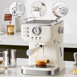 1,5L Italiaanse semi-automatische koffiemachine - Multifunctionele koffiemachine - Espressomachine - Hoge druk extractie - Functie voor het opschuimen van melk - Geschikt voor thuis, café, kantoor en andere commerciële plaatsen — thumbnail 2