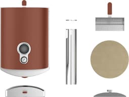 ZiiPa Pizza Oven Piana - Houtgestookt - Met Thermometer - Terracotta - Geschikt voor Ø 30 cm Pizza's - Roterende Pizzasteen voor Gelijkmatige Bakresultaten - Snel en Efficiënt — thumbnail 5