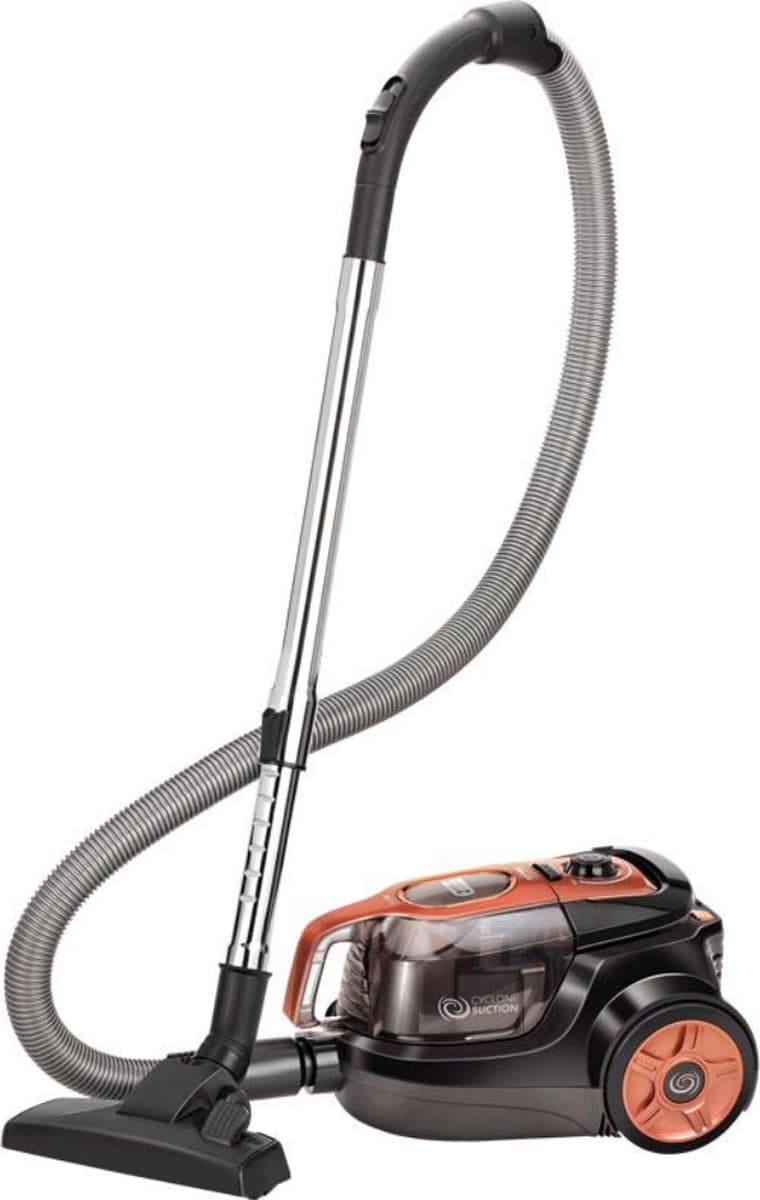 MPM - Stofzuiger zonder Zak - Zonder Stofzuigerzakken - 750W - 5-traps Filtersysteem - Oranje / Zwart — afbeelding 1