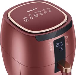 Swiss Pro+ - SP-DAF7LR - airfryer XXXL - Intelligente Heteluchtfriteuse Digitaal- 7 L - XXXL - New Model 2026 - GRATIS Recepten Boek - Touchscreen - TURBO Opwarmen - Rood - 7 liter — thumbnail 4