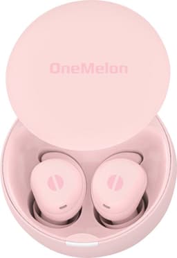 OneMelon Drops - draadloze oordopjes - Roze - kleine oordopjes - bluetooth 5.3 oortjes o.a. voor slapen - ANC en Transparency mode - ENC microfoon - touch bediening - usb-c - slaapoordopjes — thumbnail 1