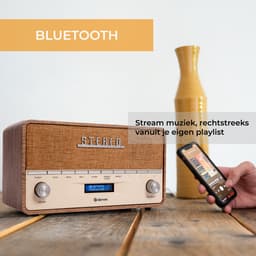 Denver DAB Radio XL - Retro Radio - Bluetooth - DAB+/ FM - Batterijen & Netstroom - DAB36LW — thumbnail 4