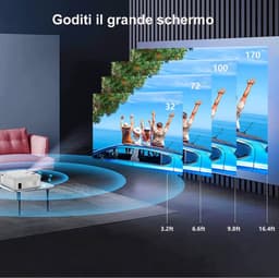Mini Beamer - Input tot 1080P - Projector - Mini Projector - HDMI - USB - Wit - Smartphone - Draagbaar - Ingebouwde speaker — thumbnail 5