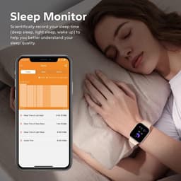 Fairweather Smartwatch Ultra – Heren & Dames – HD – Stappenteller – Slaapmeter – hartslagmeter – Geschikt voor iOS en Android - Rose goud — thumbnail 3