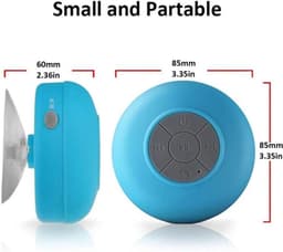 IGOODS Waterdichte Bluetooth Speaker  - met Zuignap - Ingebouwde microfoon - Bluetooth 3.0 - Badkamer & Douche Speaker - Wit — thumbnail 4