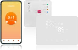 Draadloze Thermostaat - Slimme Kamerthermostaat - Verwarming Regelen - App Bediening - 5-35°C - Wit — thumbnail 1