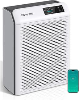 Luchtreiniger Wit - 32 Watt Vermogen - 31,6x16x40 Centimeter Afmetingen - Combifilter HEPA + Actieve Kool - Voor Thuis En Kantoor — thumbnail 1