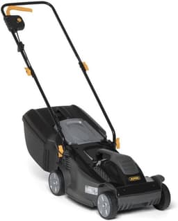 Elektrische grasmaaier - Snoermaaier - Voor gazononderhoud - Krachtige motor - 40 L opvangbak - Geel — thumbnail 1