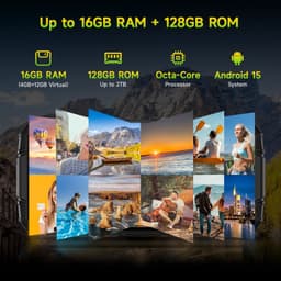 DOOGEE Fire 3 Pro 4G Outdoor Smartphone, 5,5 inch HD+ IPS scherm, 8350mAh accu, 24GB RAM(4+20GB)+128GB ROM, Android 16, IP68/IP69K, NFC, 18W laden — thumbnail 5