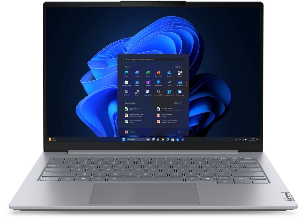 Lenovo ThinkBook 14 G9 AHP AMD Ryzen™ 3 210 Laptop 35,6 cm (14) Touchscreen WUXGA 16 GB DDR5-SDRAM 256 GB SSD Wi-Fi 7 (802.11be) Windows 11 Pro Grijs Engels — afbeelding 1