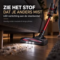 Steelstofzuiger V12 Draadloos 2-in-1 - Kruimeldief - Draadloze Stofzuiger - Vacuum Cleaner - Lichtgewicht met HEPA-filter — thumbnail 5