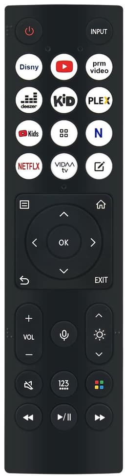Voice Replacement Remote Control Compatible with 4K UHD Laser Cinema Projector — thumbnail 1