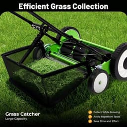 Handgrasmaaier - Cilindermaaier - Gazononderhoud - Maaien zonder motor - 40 cm snijdbreedte - Groen — thumbnail 3