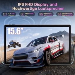 Tablet 15.6 Inch Grijs - Android 14 Besturingssysteem - 8 GB RAM - 128 GB Opslag - IPS Scherm - Voor Zakelijk En Multimedia — thumbnail 3