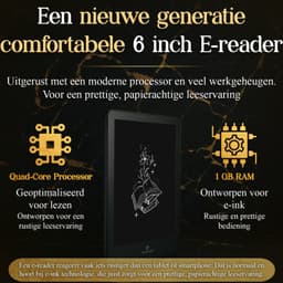 SwayTosh E-Reader Nova Pro – 6 inch 2025 – 64GB + Cloud Opslag – Ereader Met Luxe Hoes – Storytel-Ondersteuning – Schermverlichting en Nachtmodus – E Reader Voor Ebook & Luisterboeken – Met Oplader — thumbnail 2