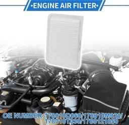 1 stuk motorluchtfilter voor Toyota Yaris 1.5L L4 2017, 2018 - lang meegaand filter — thumbnail 2