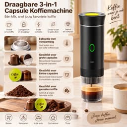 SmartLiving.Store - Draagbaar Koffiezetapparaat - Portable Espresso Machine - Camping, Reizen, Onderweg, Kantoor - 60ml - Zwart — thumbnail 3