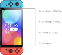 Screenprotector Geschikt voor Nintendo Switch Bescherm Glas Screen Protector — thumbnail 3