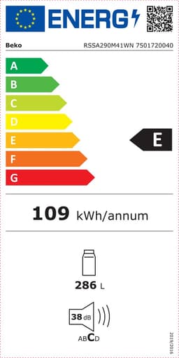 Beko RSSA290M41WN - Koelkast - 282 liter — thumbnail 2