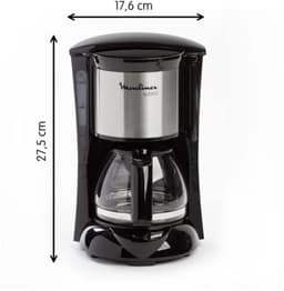 Compact Koffiezetapparaat voor 6 Kopjes – Zwart/Roestvrij Staal — thumbnail 5
