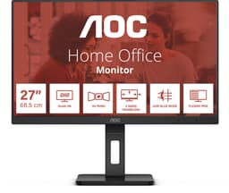AOC Q27E3UMF computer monitor 68,6 cm (27") 2560 x 1440 Pixels Quad HD Zwart — thumbnail 1
