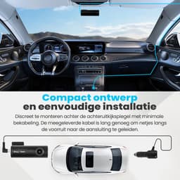 Dashcam - met Wifi en App - Dashcam voor Auto - Dashcams - G-sensor en Nachtzicht - 2K Kwaliteit - Faas — thumbnail 3