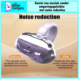 Draadloze oordopjes met Oorclip Paars - Geschikt voor Apple en Android - Bluetooth 5.4 - Draadloze oortje Bluetooth - Sport Oordopjes - Bluetooth Oordopjes - Draadloze Oordopjes - Oortjes Draadloos - In-Ear Oordopjes - Model W18 — thumbnail 4
