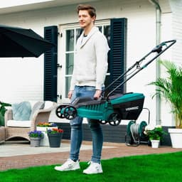 Elektrische Grasmaaier 1300W - Compact en Lichtgewicht - Ideaal voor Kleine Tuinen - Inclusief Grasopvangbak — thumbnail 4