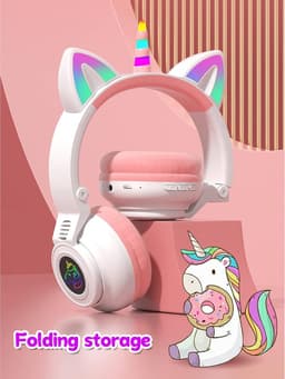 Koptelefoon kinderen met draad - Kinderkoptelefoon - Bedrade hoofdtelefoon - Veilig volume - School - Tablet - Laptop - Reizen - Muziek luisteren — thumbnail 5