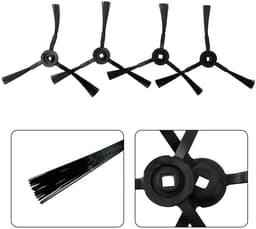 4-delige zijborstelaccessoires geschikt voor Airrobo T9/Eufy L35 — thumbnail 5
