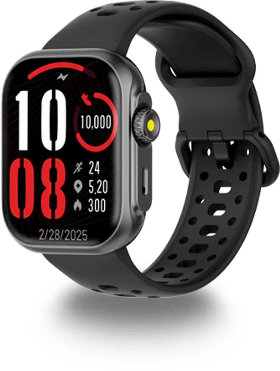 NOOG Sprint - Sporthorloge met GPS en Strava - Geschikt voor hardlopen - Zwart — afbeelding 1