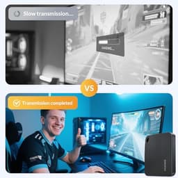 Draagbare 2TB SSD Schijf - USB 3.2 Gen 1 tot 466 MB/s - Externe Harde Schijf met 2-in-1 USB-C Kabel — thumbnail 4