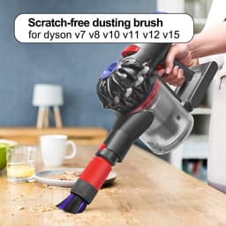 Krasvrije Stofborstel - 2 Stuks - Geschikt voor Dyson V7 V8 V10 V11 V15 Draadloze Stofzuiger - Stofverwijdering - Zachte Varkenshaar Borstel - Voor Delicate Oppervlakken — thumbnail 2
