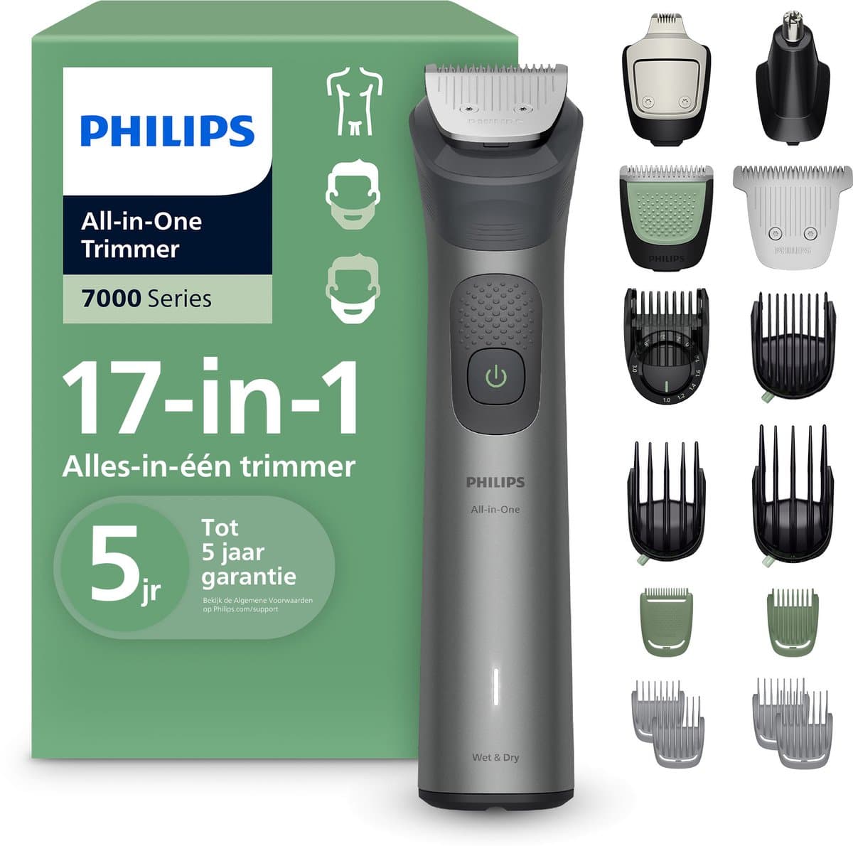 PHILIPS MG7951/15 Philips Series 7000 17 in 1 Multigroom Donker grijs — afbeelding 1