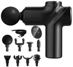 Draagbare professionele massagepistool, 99-snelheidsinstelling, uitgerust met LCD-scherm, ondersteunt USB-opladen, elektrisch fascia-massagepistool — thumbnail 1